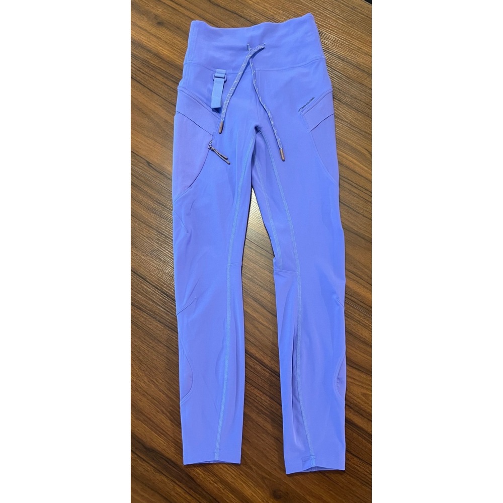 Lululemon Lab Leggings Womens 4 Purple Excellent Cargo Hiking Tights 1679